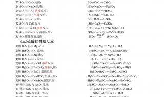 常用的高中化学电离方程式有哪些